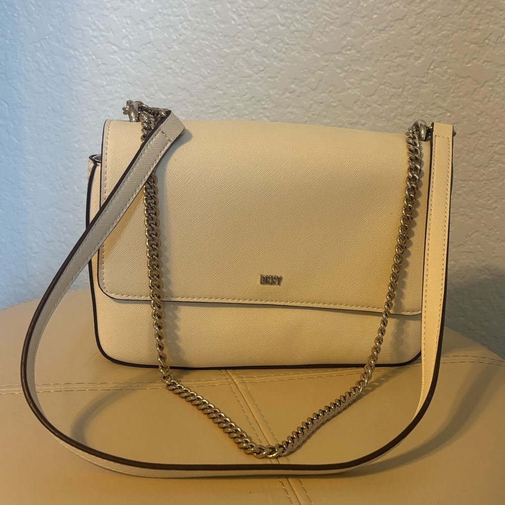 White DKNY Purse